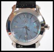 A vintage Gemnova wrist watch having a mother of p