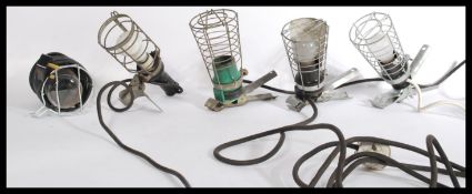 A group of five vintage 20th century inspection la