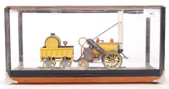 STEPHENSON'S ROCKET - DETAILED SCALE MODEL IN CABINET
