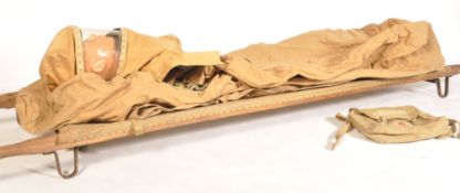 WWII MEDIC / CASUALTY SUPPLIES - STRETCHER, GAS MASK & RELATED
