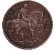 RARE WWI FIRST WORLD WAR AUSTRALIAN IMPERIAL FORCE MEDAL
