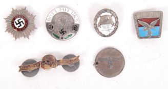 ASSORTED REPRODUCTION WWII SECOND WORLD WAR THIRD REICH BADGES