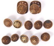 WWI FIRST WORLD WAR BAVARIAN GERMAN UNIFORM BUTTONS