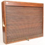 G.W.R. GREAT WESTERN RAILWAY TAMBOUR FRONTED OFFICE CABINET