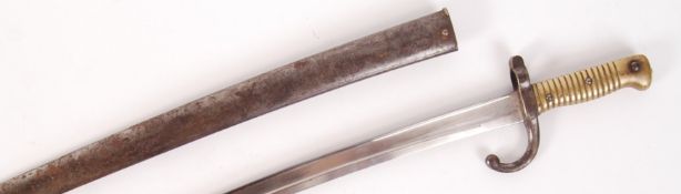 19TH CENTURY FRENCH YATAGHAN RIFLE BAYONET