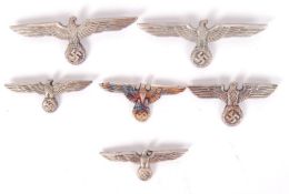 WWII GERMAN REPRODUCTION NAZI EAGLE CAP BADGES