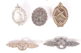 ASSORTED REPRODUCTION WWII SECOND WORLD WAR THIRD REICH BADGES