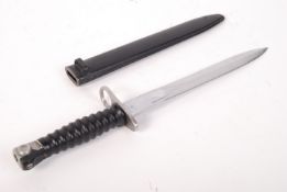 ORIGINAL WWII SECOND WORLD WAR / COLD WAR SWISS - SIG 57 BAYONET