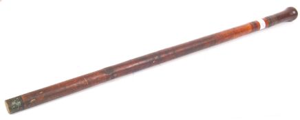 19TH CENTURY VICTORIAN BAMBOO SWORD STICK WALKING CANE
