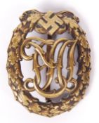 WWII SECOND WORLD WAR GERMAN DRL SPORTS BADGE