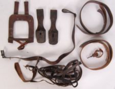 ASSORTED WWI FIRST WORLD WAR GERMAN LEATHER STRAPS