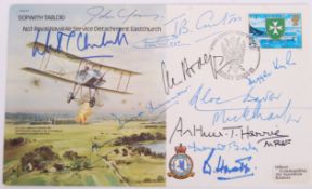 RARE WWII SECOND WORLD WAR BOMBER COMMAND MULTI-SIGNED FDC