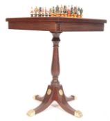 FRANKLIN MINT ' RAJ ' MILITARY THEMED CHESS SET & TABLE