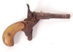 19TH CENTURY ANTIQUE LADIES BLANK FIRING BICYCLE PISTOL