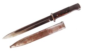 GERMAN SEITENGEWEHR RIFLE BAYONET & SCABBARD