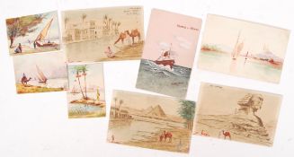 WWI FIRST WORLD WAR GALLIPOLI CAMPAIGN TURKISH PRISONER PAINTINGS