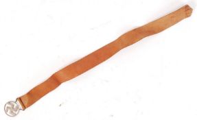 WWII SECOND WORLD WAR NAZI GERMAN SWASTIKA SILVER BOOKMARK