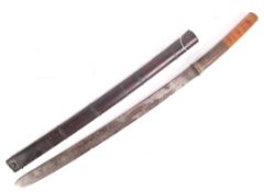 ANTIQUE 19TH CENTURY CHINESE CURVED SWORD