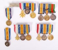 ASSORTED WWI FIRST WORLD WAR MINIATURE MEDALS