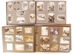 TWO ANTIQUE EARLY 20TH CENTURY PHOTOGRAPH ALBUMS