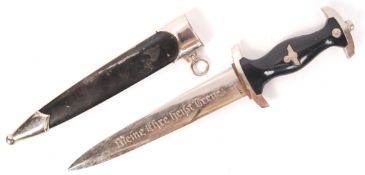 WWII GERMAN STYLE NAZI ' SS ' OFFICER'S DAGGER & SCABBARD