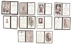 WWI FIRST WORLD WAR GERMAN SOLDIER DEATH / MEMORIAL CARDS