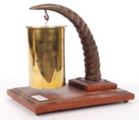 WWI FIRST WORLD WAR SPRINGBOK TRENCH ART SHELL GONG