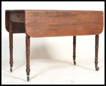 A 19th century George III mahogany pembroke dining