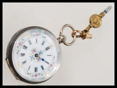 A 19th Century Suisse silver hallmaked ladies open