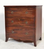 A 19th century Georgian mahogany bachelors chest o