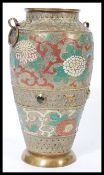 A 19th century Chinese bronze and enamel baluster
