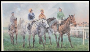 An impressive limited edition colour print of a ho