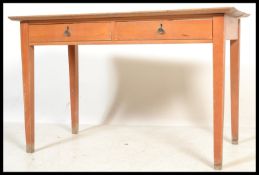 A vintage retro mid 20th century beech FSA desk ha