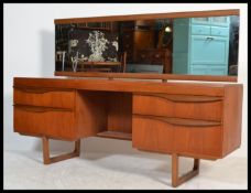 A vintage retro 20th century teak wood dressing ta