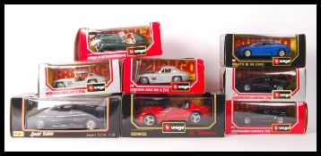 COLLECTION OF BURAGO SCALE PRECISION DIECAST MODEL CARS
