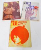 A group of three vintage It magazines to include 4 May 1972, number 127 and no 132. Please see