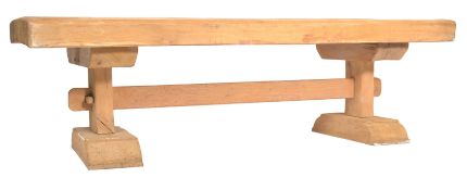 EARLY 20TH CENTURY OAK ARTS & CRAFTS MONASTERY REFECTORY TABLE