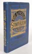 An antique all world stamp collection in a Victorian 'Lincoln' album, a piece philatelic history
