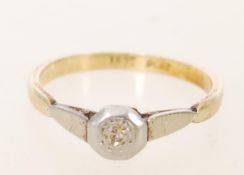 An early 20th century 18ct gold and platinum diamo