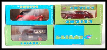 A collection of 4x assorted Eligor scale diecast model cars to include; Citroen Traction Avant