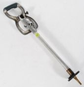 A vintage 20th century shooting stick by Mills Munitions Co, Birmingham. Folding seat to top with