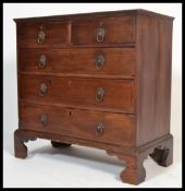 A 19th century Georgian mahogany two over three ch