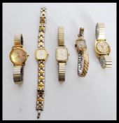 A group of vintage watches to include a hallmarked 9ct gold Rotary, Pulsar, Citizen, Roamer and