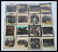 A rare collection of Fry's pure concentrated cocoa magic lantern slides featuring images of
