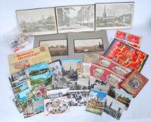 A collection of vintage ephemera to include postcards, paperwork, prints including Bristol related