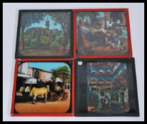 A collection of magic lantern slides to include a series of travel slides including images from