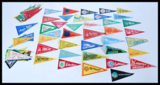 A collection of retro vintage 20th century car bumper stickers from around the UK to include Bristol