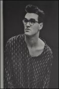 A selection of vintage posters of the Smiths to include a gold Morrisey 'Suede head' the single