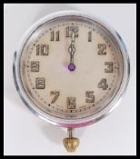 A vintage retro 20th century car oversized travel dashboard travel pocket watch clock with crown