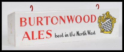 A vintage retro 20th century bar advertising point of sale breweriania Burtonwood Ales Best In South